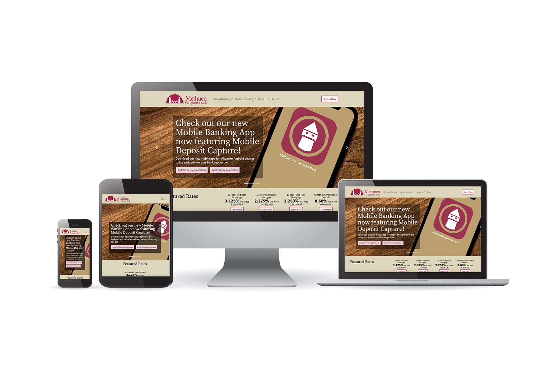 Methuen Co-operative Bank Website Design